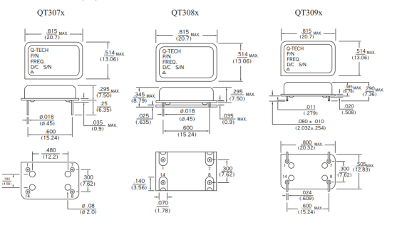 QT307尺寸圖 QT307尺寸圖