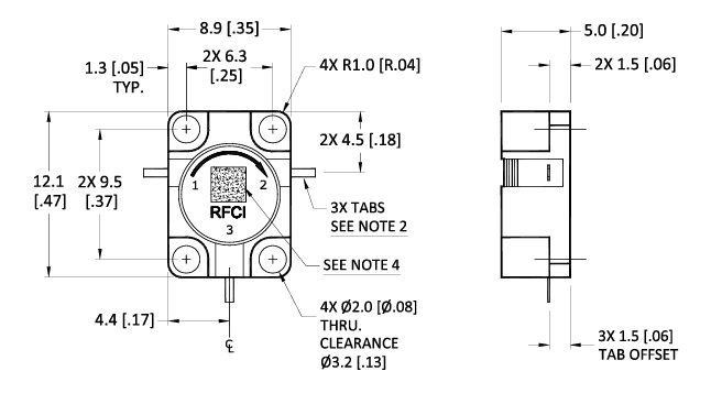 RFCI RFCR2911法蘭安裝嵌入式環行器 RFCI RFCR2911法蘭安裝嵌入式環行器