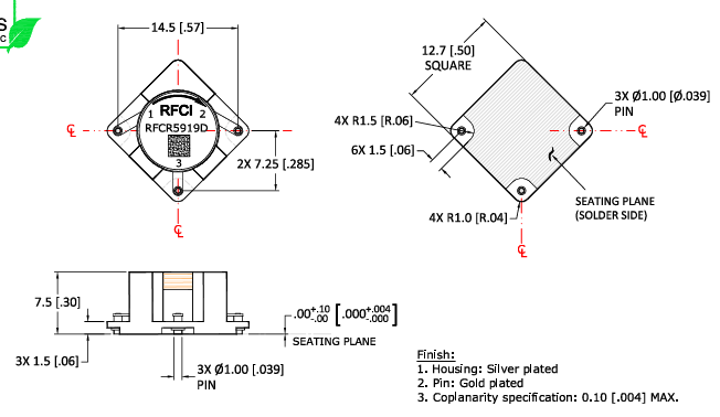 RFCR5919D尺寸圖 RFCR5919D尺寸圖